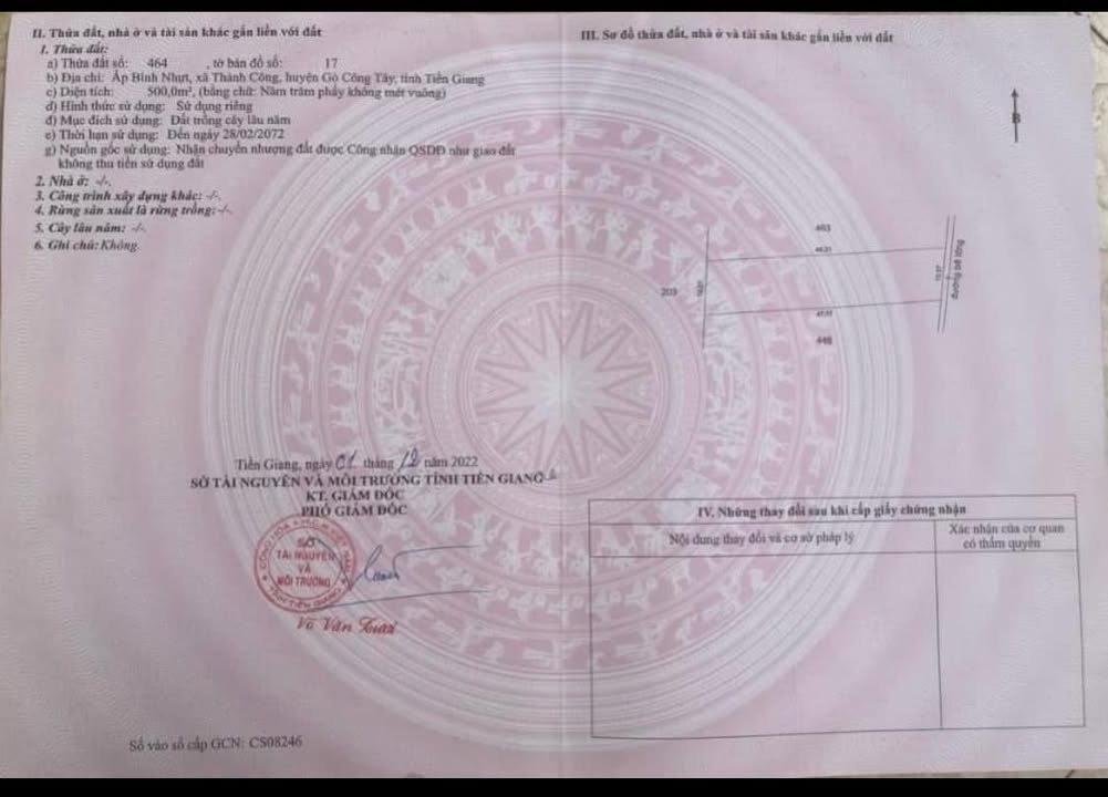 Đất nền mặt tiền Ấp Bình Nhựt, Xã Bình Phú, 500m² giá 1 tỷ - Cơ hội đầu tư hấp dẫn!