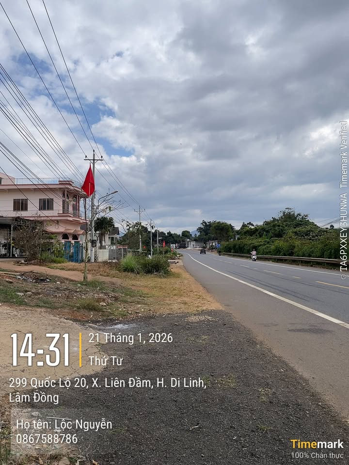 FrontHouse Quốc lộ 20, Xã Liên Đầm, 674m² giá 2.5 tỷ - Đầu tư sinh lời!