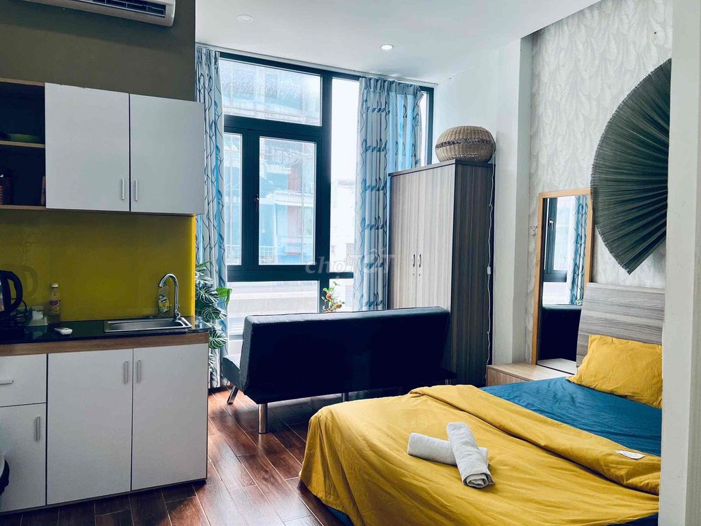 Phòng cho thuê khu phố Nhật 27m² giá 6.6 triệu - Đầy đủ tiện nghi