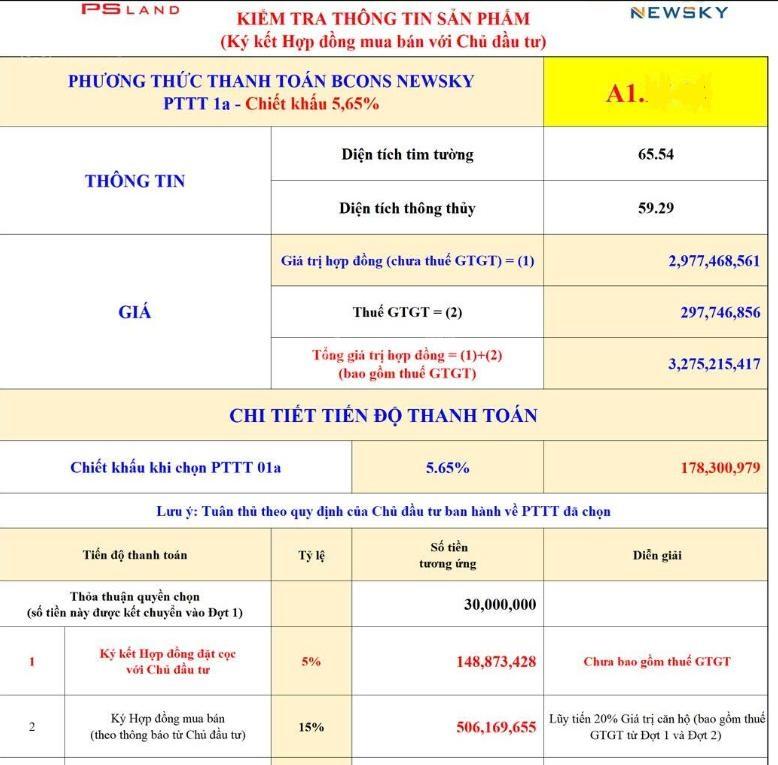 Căn hộ Bcons NewSky Thuận An 65m² giá 3.28 tỷ - Cơ hội đầu tư hấp dẫn!