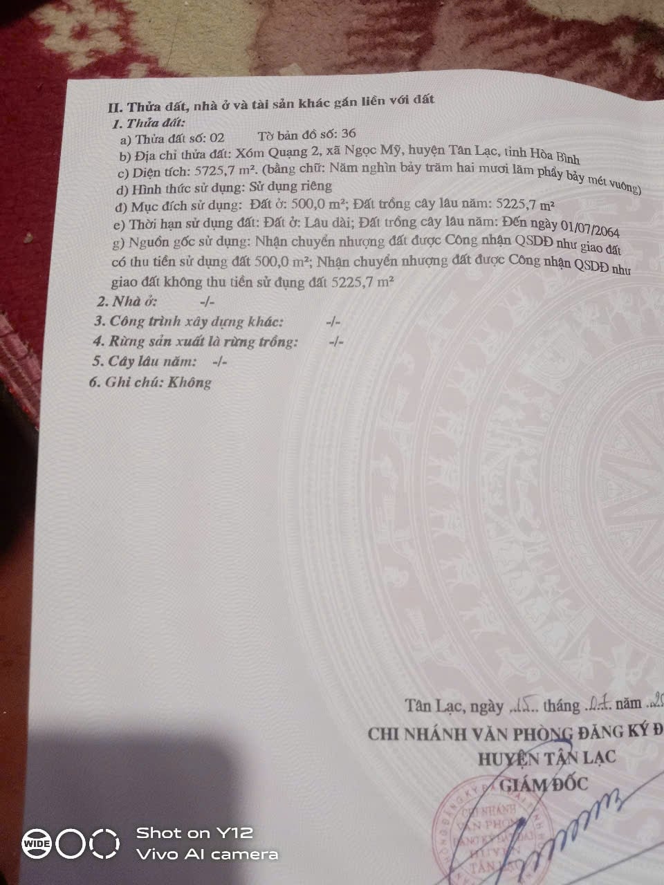 Đất nền Ngọc Mỹ Tân Lạc 5726m² giá chỉ 44 tỷ - Đầu tư sinh lời bền vững!