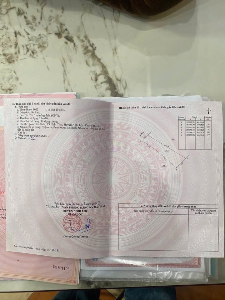 Đất nền 145m² Nghi Thái - Bán gấp, hai mặt tiền, giá thỏa thuận!