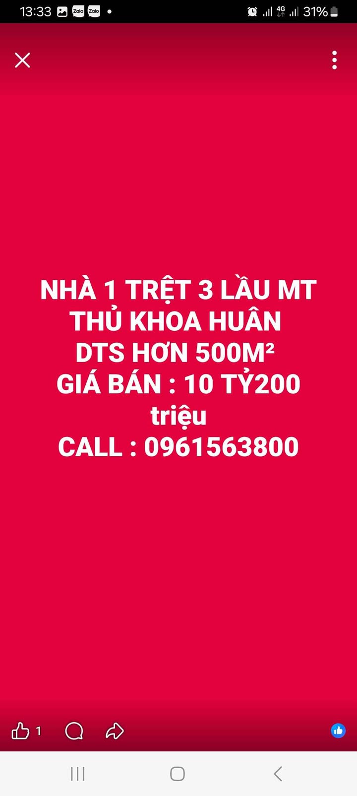 Nhà FrontHouse 1 trệt 3 lầu tại Thủ Khoa Huân 500m² giá 10.2 tỷ - Đầu tư sinh lời ngay!