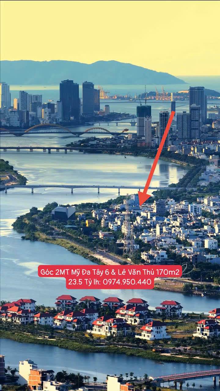 Đất góc 2 mặt tiền Lê Văn Thủ, Mỹ Đa Tây 170.5m² giá 23.5 tỷ - Cơ hội đầu tư lý tưởng!