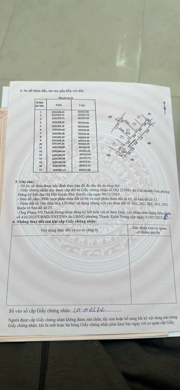 Đất thổ cư Vân Từ, Phú Xuyên 83m² giá 1.8 tỷ - Ô tô vào tận nơi!