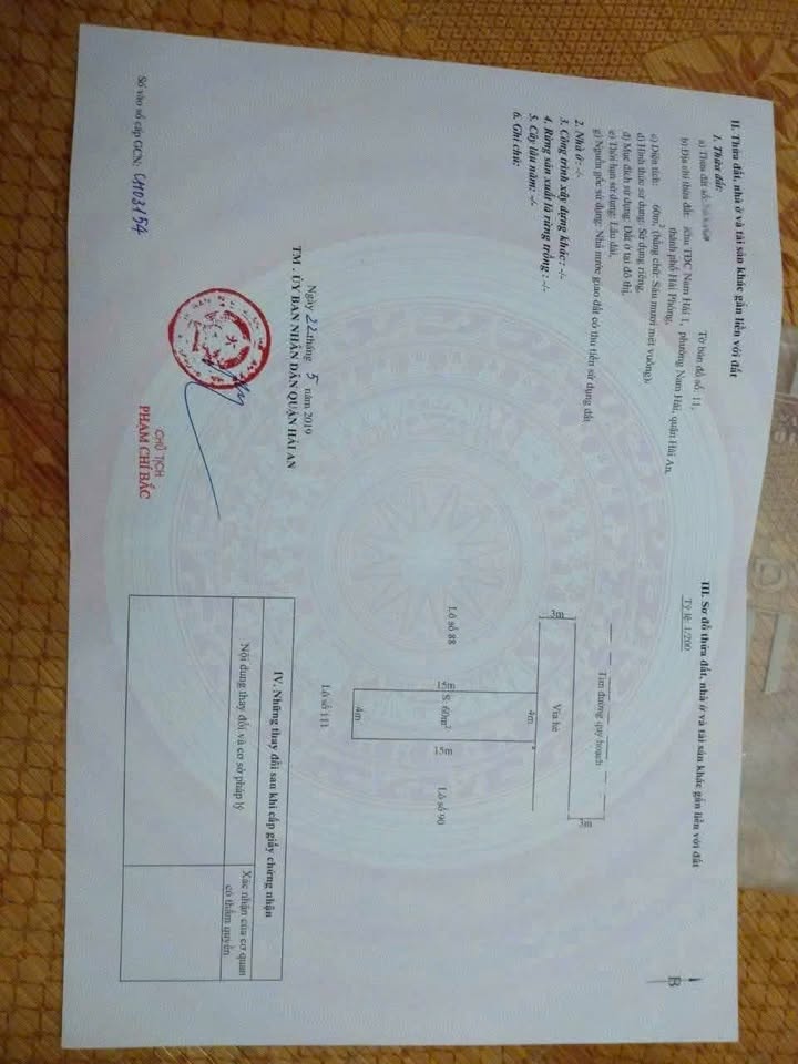 Đất TĐC Nam Hải 1, Hải Phòng 60m² giá 2.7 tỷ - Đầu tư sinh lời ngay!