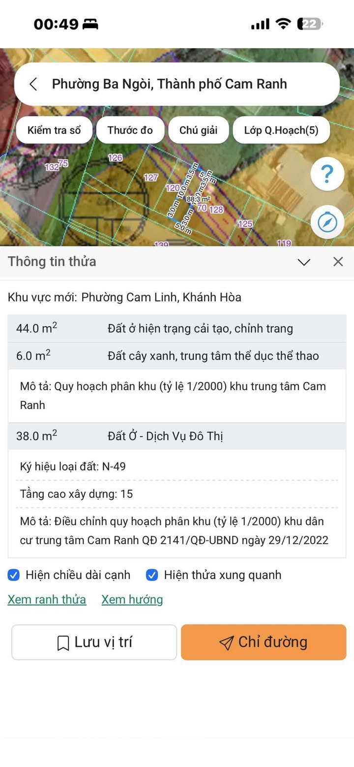 Đất thổ cư Phạm Văn Đồng, Cam Linh 87m² giá 799 triệu - Cơ hội đầu tư tuyệt vời!