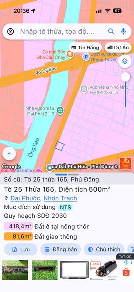 Đất nền biệt thự Phú Đông - Đường Võ Thị Sáu 500m² giá 5.6 tỷ - Đầu tư sinh lời ngay!