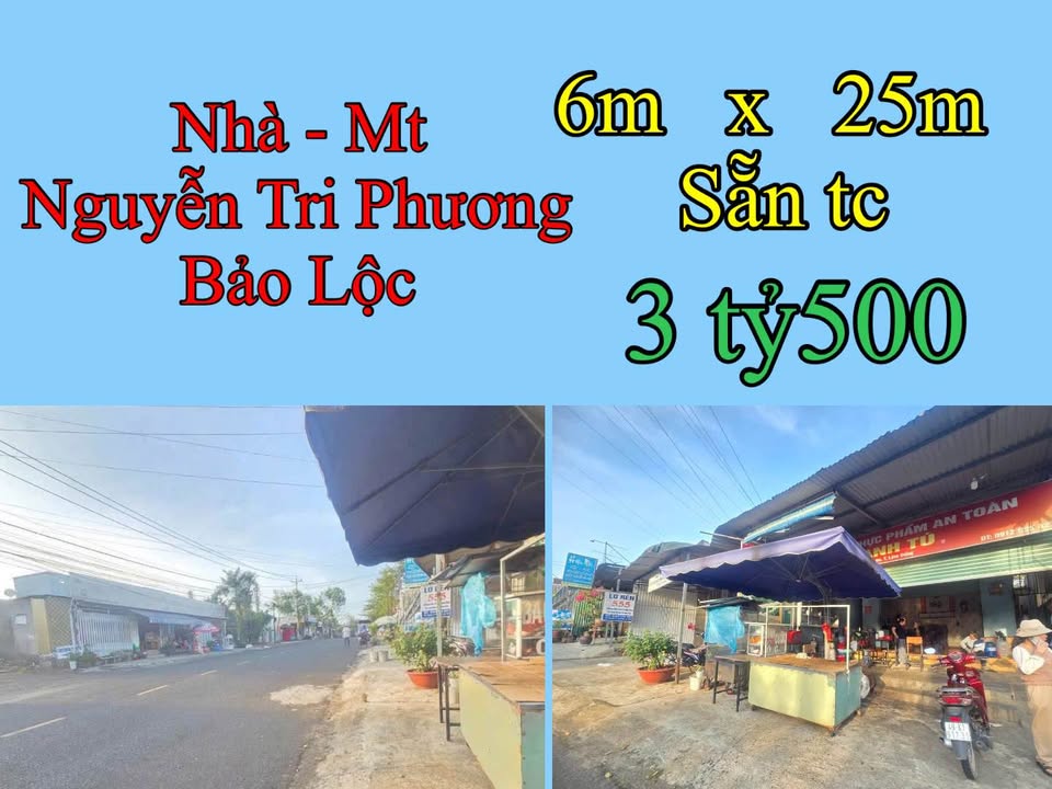 Nhà mặt tiền Nguyễn Tri Phương, Bảo Lộc 150m² giá 3.5 tỷ - Kinh doanh sẵn!