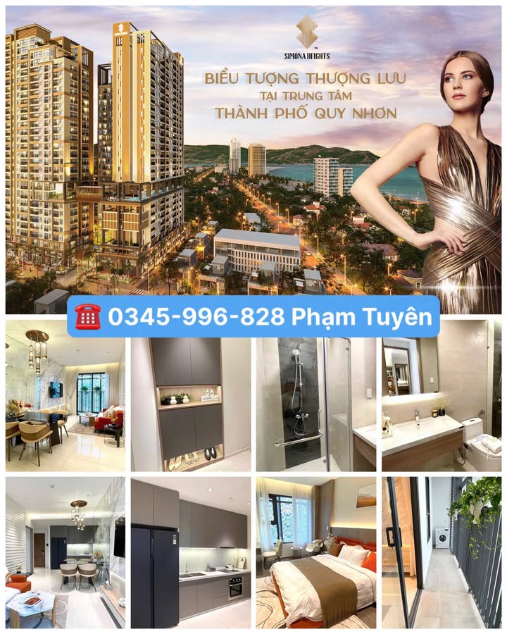 Căn hộ Simona Heights Quy Nhơn 45m² giá 2.1 tỷ - Sẵn sàng vào ở ngay!