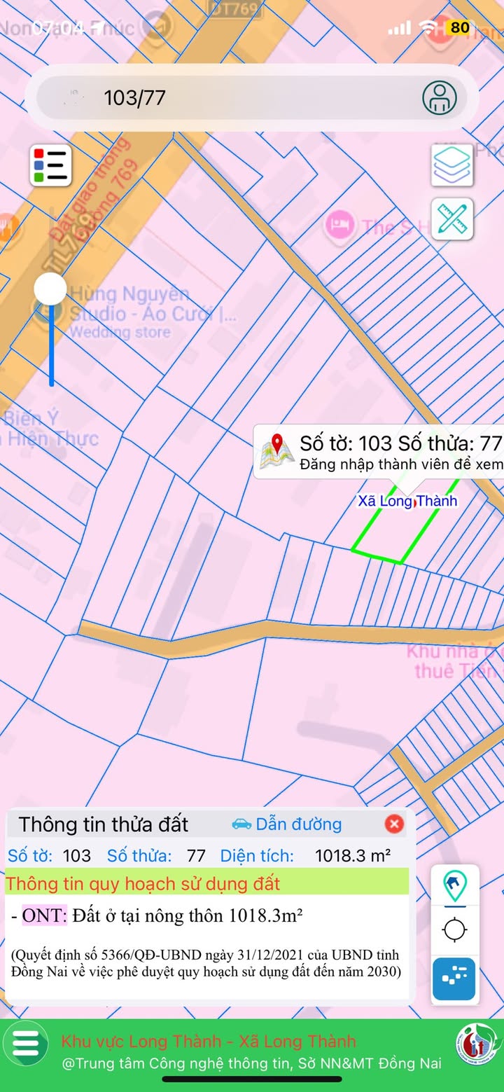 Đất nền Lộc An, Long Thành 1000m² giá 10.5 tỷ - Tiềm năng sinh lời cao!