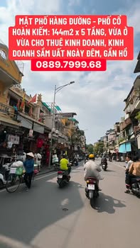 Nhà mặt phố Hàng Đường, Hoàn Kiếm 144m² giá thỏa thuận - Kinh doanh sầm uất