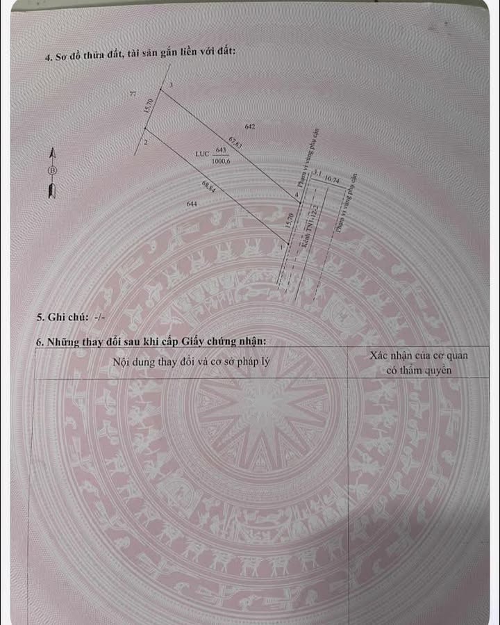 Đất nền Huyện Hòa Thành 1020m² giá 350 triệu - Đầu tư sinh lời nhanh!