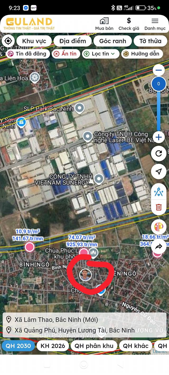 Đất An Bình 70m² giá 1 tỷ - Đầu tư sinh lời cao gần KCN Thuận Thành 2!