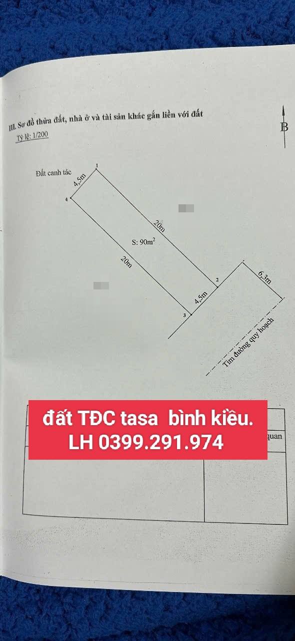 Đất nền TĐC Tasa Nam Hải 90m² giá chỉ 4x triệu/m² - Cơ hội đầu tư tuyệt vời!