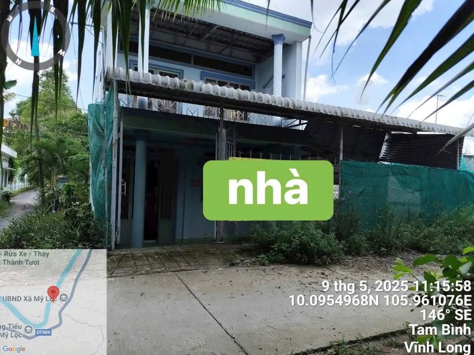 Nhà hoàn công 2 tầng tại xã Mỹ Lộc, huyện Tam Bình - 165m² chỉ từ 200 triệu!