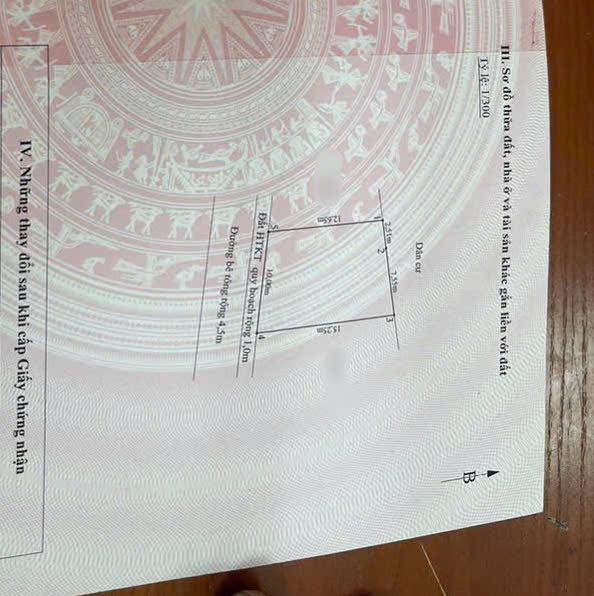 Đất đấu giá xã Tam Cường, huyện Vĩnh Bảo, 138m² chỉ 1 tỷ - Cơ hội đầu tư hấp dẫn!