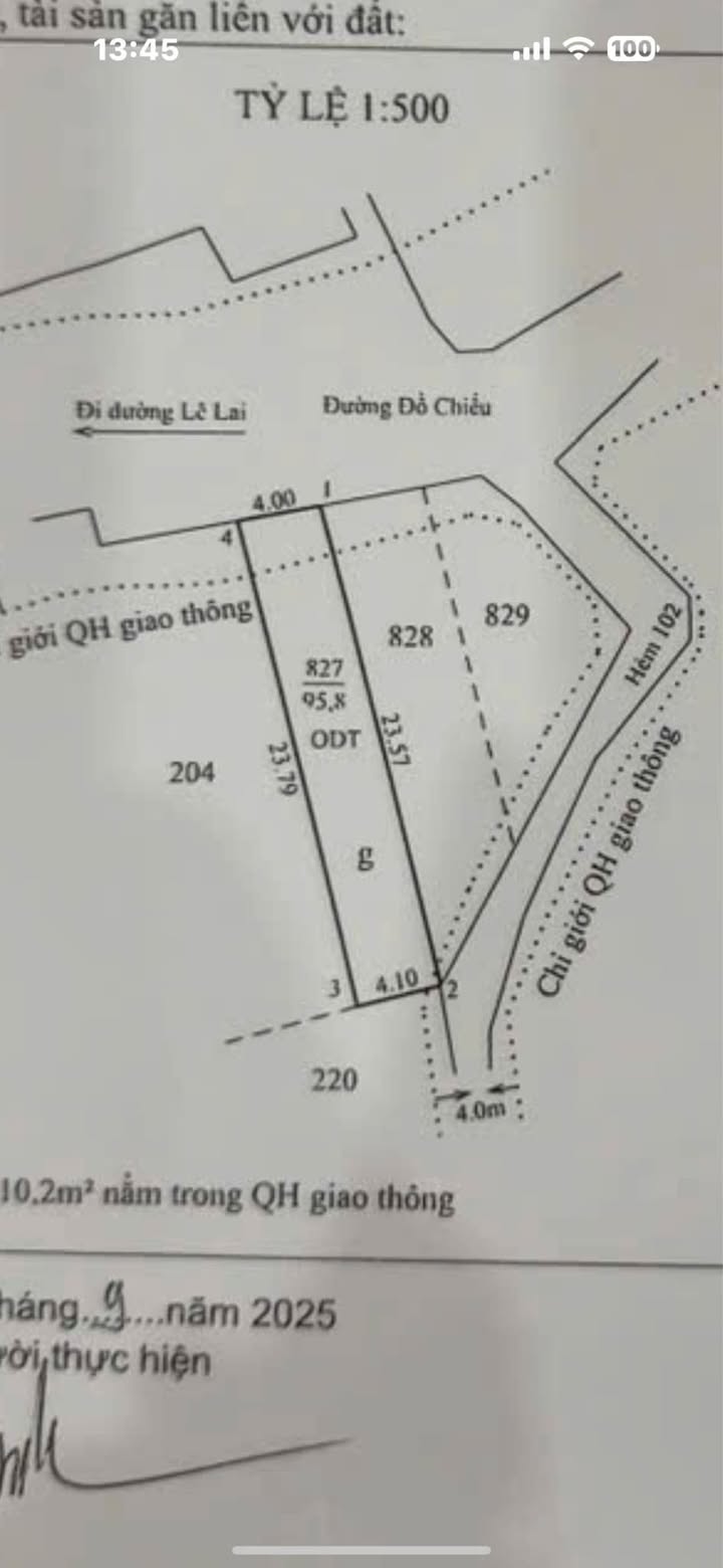 Đất hai mặt tiền đường Đồ Chiểu, Vũng Tàu 95.8m² giá 12.3 tỷ - Vị trí đắc địa gần biển!