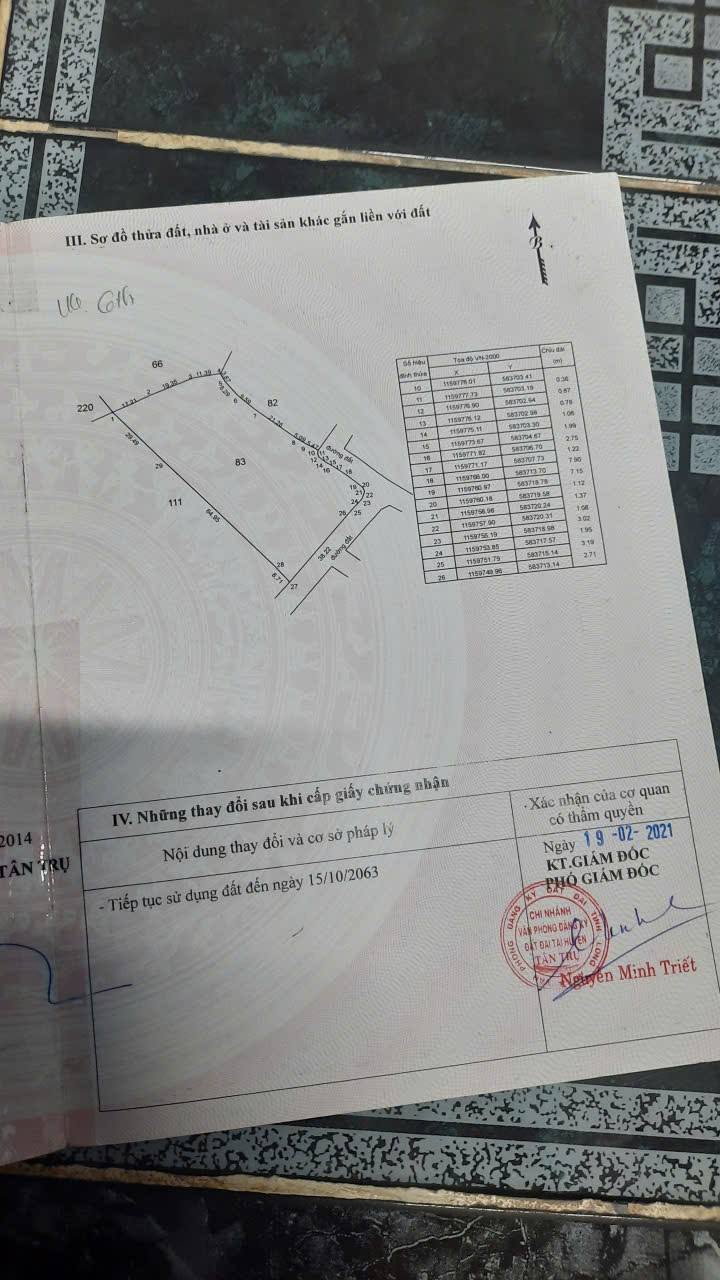 Đất lúa tại xã Nhựt Ninh, huyện Tân Trụ, Long An - 4182m² giá 550 triệu - Đầu tư tiềm năng!