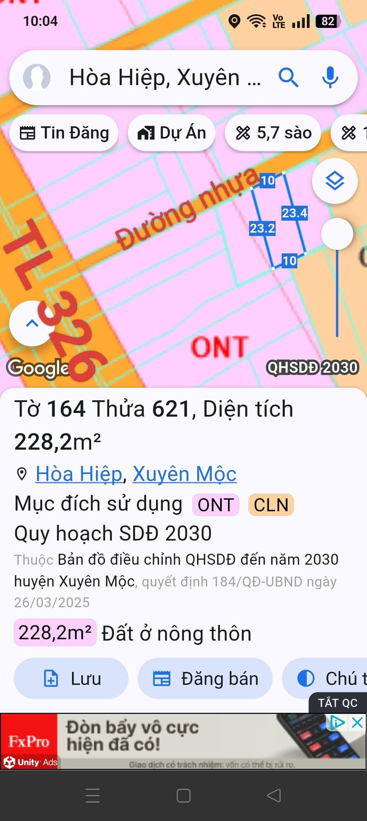 Đất nền Hòa Hiệp, Xuyên Mộc 234m² giá 950 triệu - Sổ đỏ chính chủ, vị trí thuận lợi!