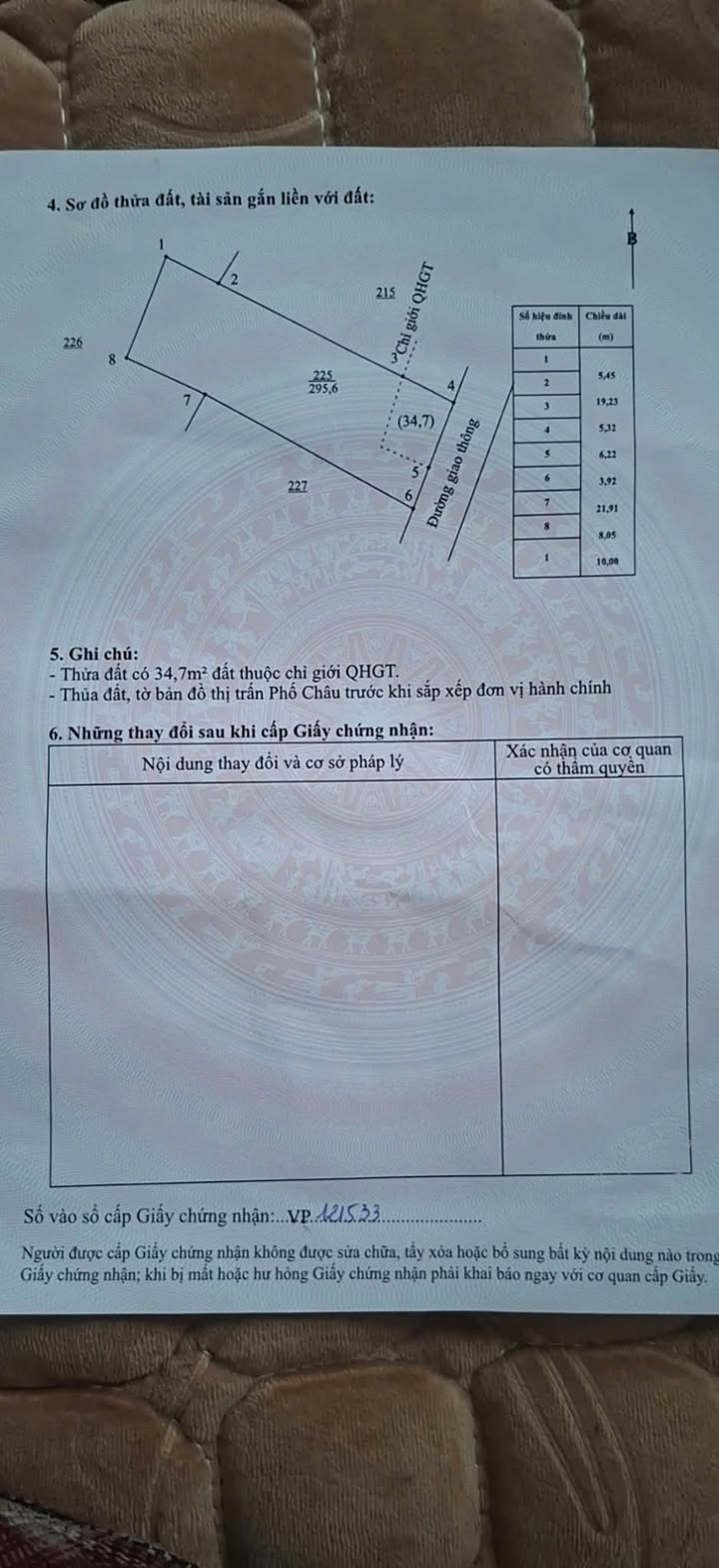 Đất nền Thị trấn Phố Châu 295m² giá thỏa thuận - Cơ hội đầu tư tuyệt vời!