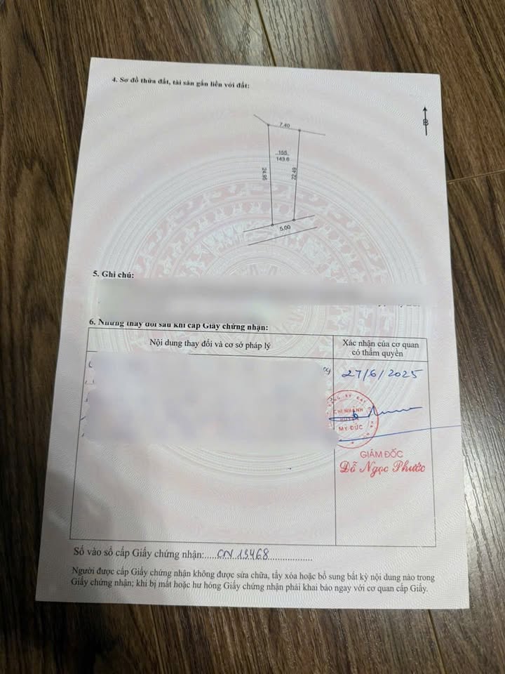 Đất nền Hợp Thanh - Mỹ Đức 143m² giá chỉ 1.144 tỷ - Sổ đỏ chính chủ!