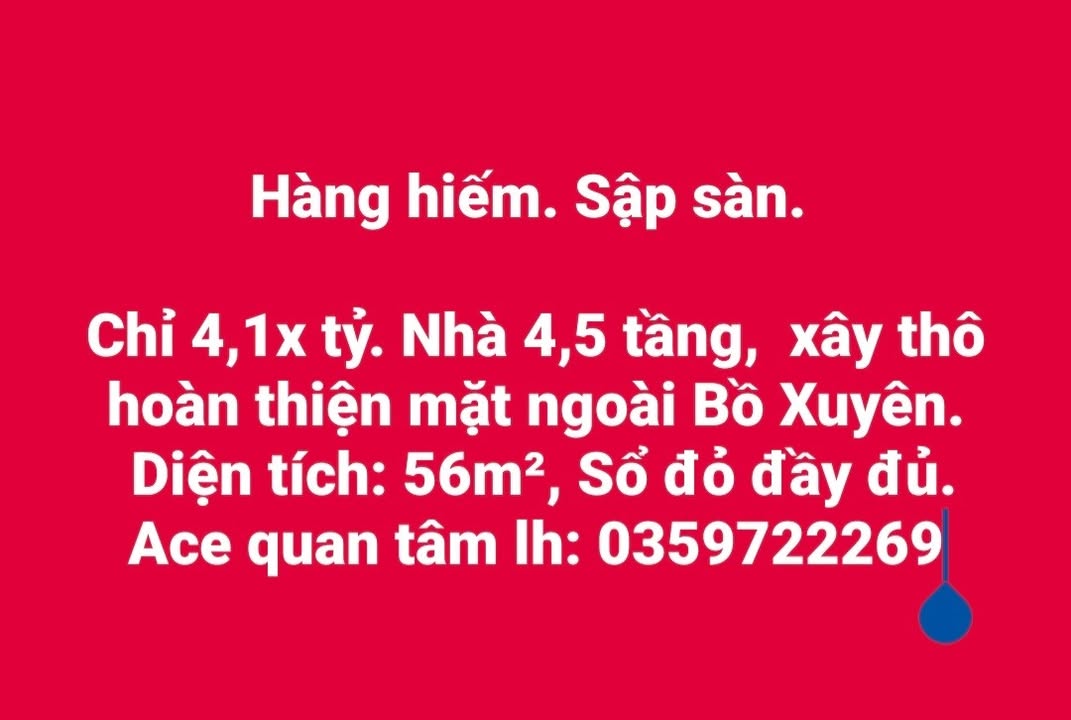 Townhouse Bồ Xuyên Thái Bình 56m² giá 4.1 tỷ - Cơ hội vàng cho nhà đầu tư!