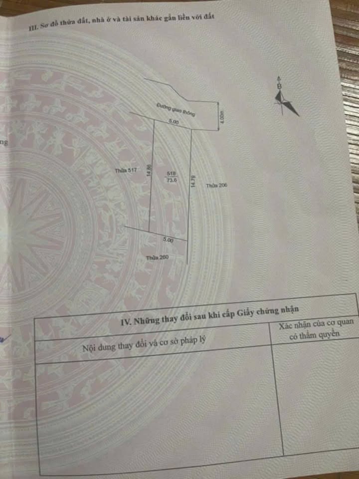 Đất nền xã Thanh Hải, huyện Thanh Hà 73.6m² giá chỉ 1 tỷ - Sổ đỏ chính chủ!