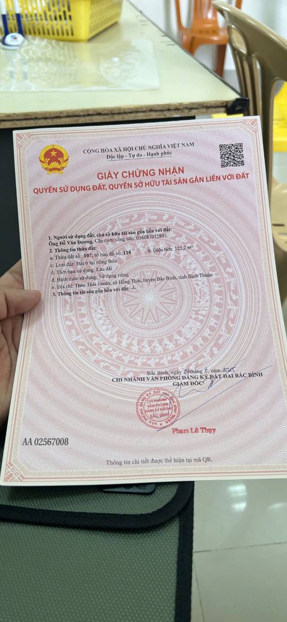 Đất nền Quốc lộ 1A, xã Hồng Thái, 125m² - Giá chỉ 400 triệu!