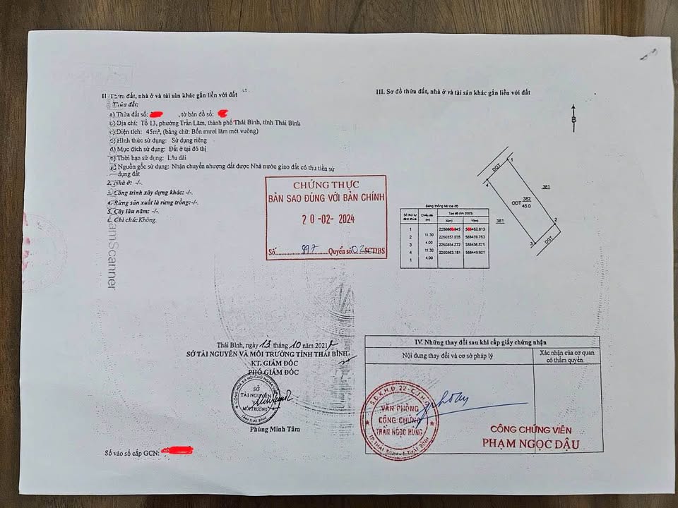 Nhà 4 tầng Trần Lãm, Thái Bình 45m² giá 3.2 tỷ - Ô tô vào tận nơi!