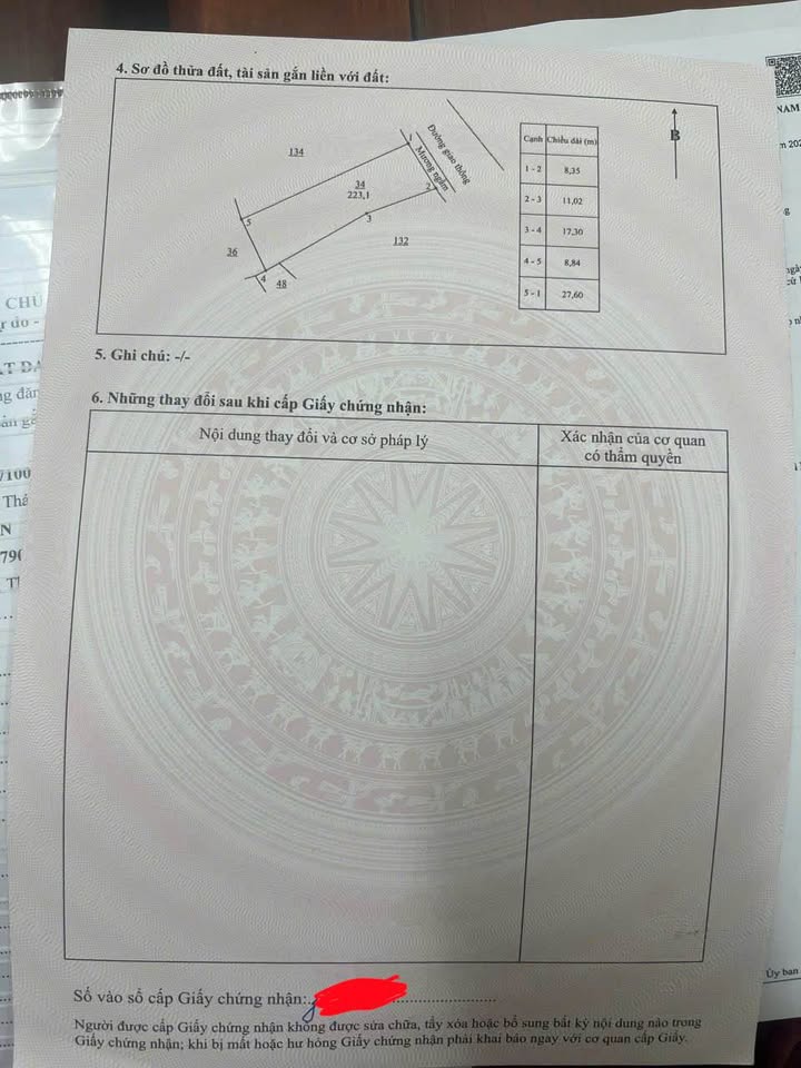 Đất nền Tân Lập Thái Nguyên 223m² giá 3 tỷ - Đầu tư sinh lời lý tưởng!