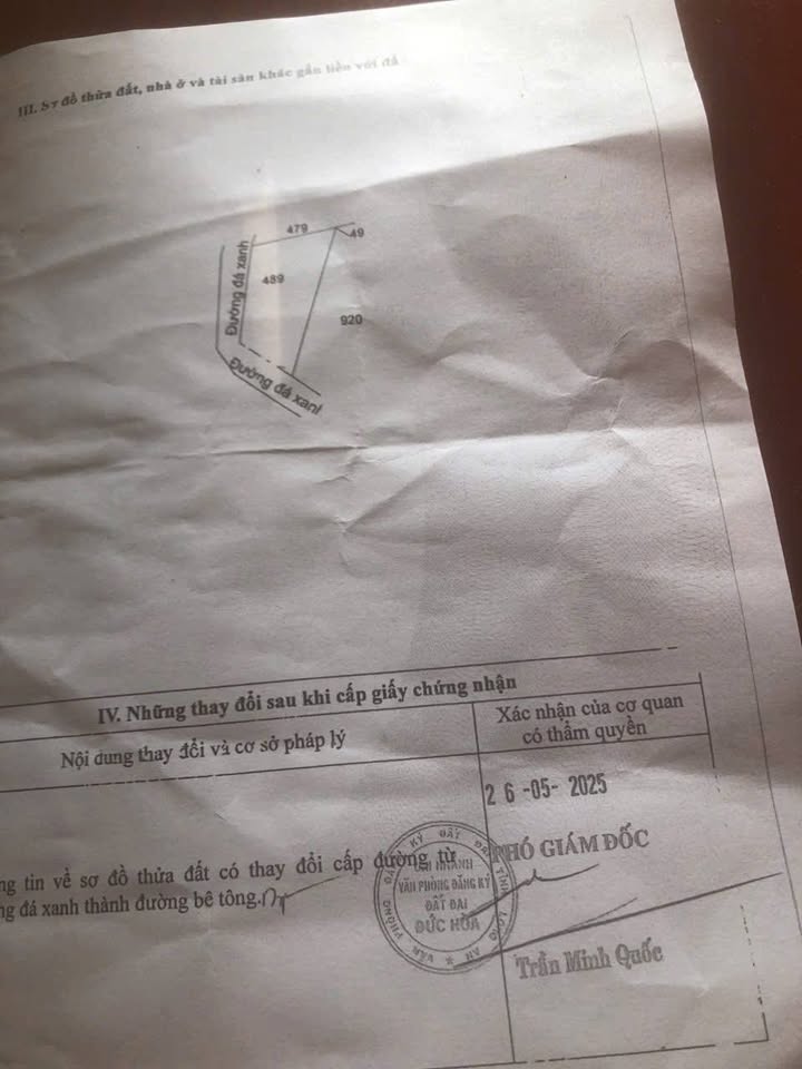 Đất nền 500m² xã Hiệp Hòa, huyện Đức Hòa - Giá chỉ 1.6 tỷ, thương lượng!