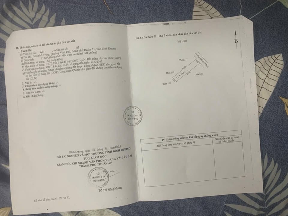 Đất thổ cư 112m² tại Vĩnh Phú, Thuận An chỉ 3.8 tỷ - Đường xe tải vào tận nơi!