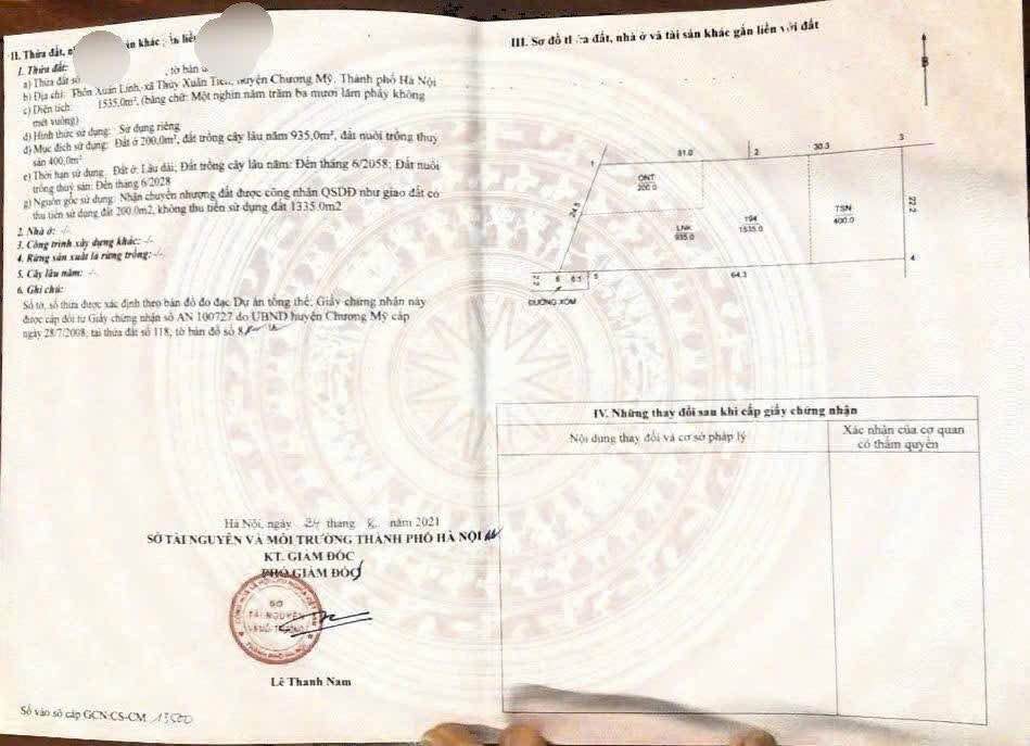 Lô đất nghỉ dưỡng chính chủ tại Xuân Mai 1.535m² giá chỉ 12.28 tỷ - Sổ đỏ mới tinh!