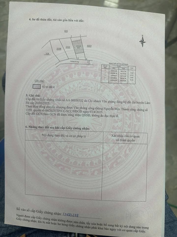 Đất nền Nam Ban Lâm Đồng 350m² giá 1.35 tỷ - Đầu tư sinh lời hấp dẫn!