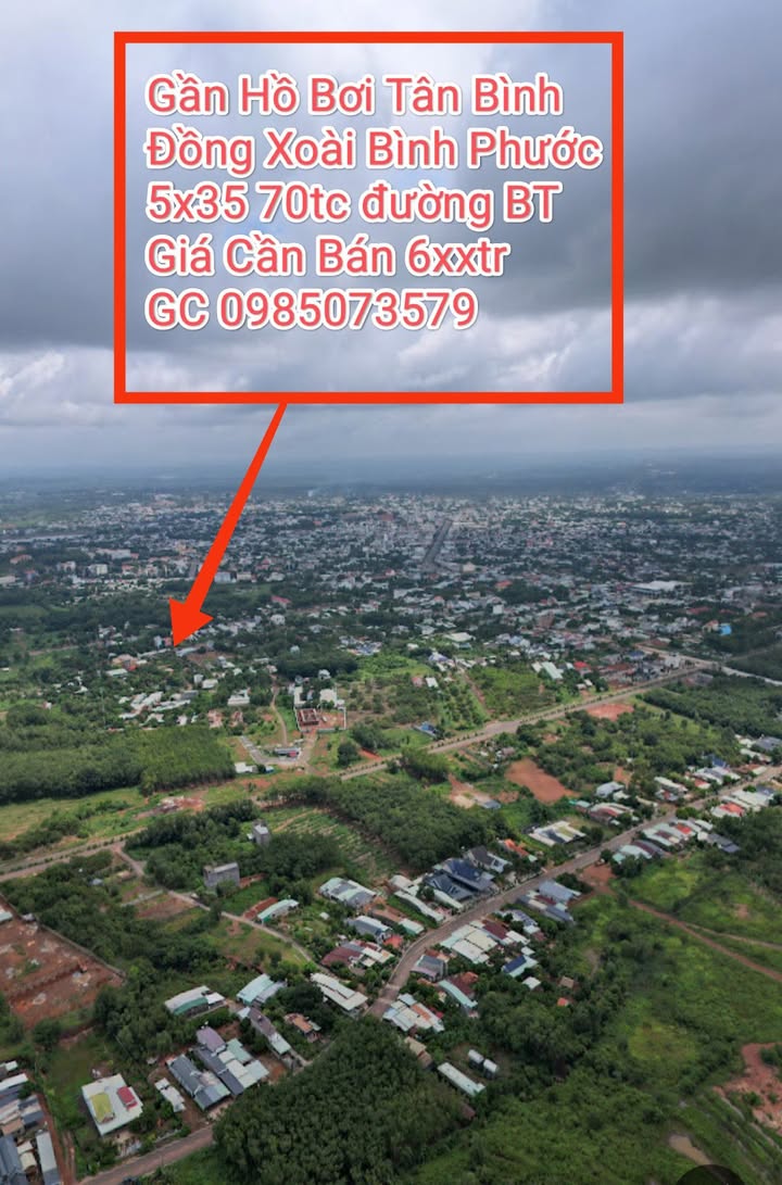 Đất nền Phường Tân Bình, Đồng Xoài 175m² giá 600 triệu - Đầu tư sinh lời tuyệt vời!