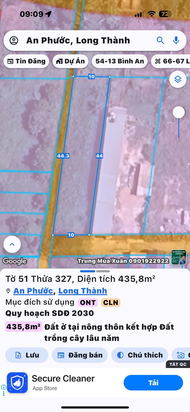 Đất thổ cư 435m² tại An Phước, Long Thành - Giá chỉ 3.2 tỷ VND!