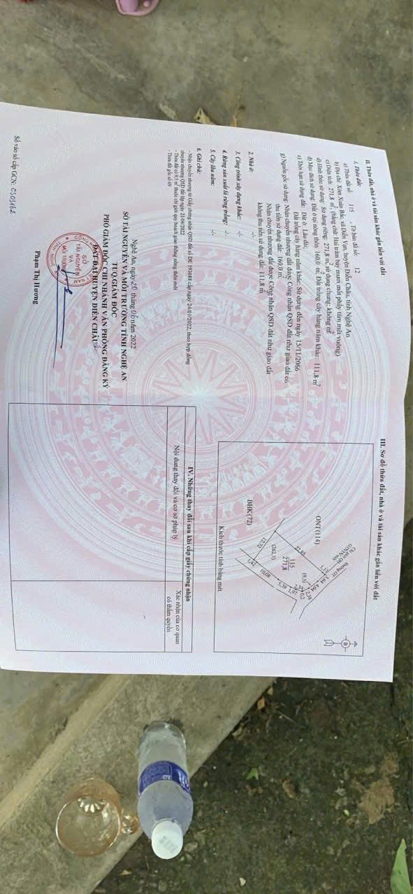 Đất nền Diễn Vạn, Diễn Châu 272m² chỉ 2 tỷ - Cơ hội đầu tư tuyệt vời!