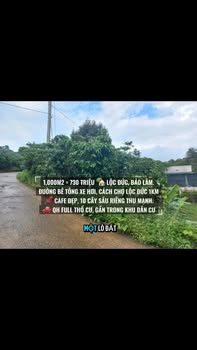 Đất nền 1,000m² Lộc Đức, Bảo Lâm chỉ 730 triệu - Cơ hội đầu tư tuyệt vời!