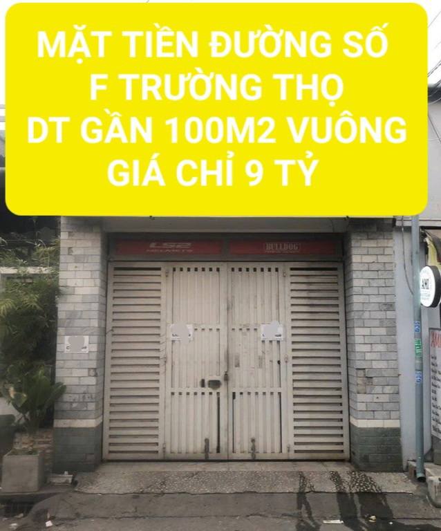 Nhà mặt tiền đường Số, phường Trường Thọ, 91m² giá 9 tỷ - Đầu tư sinh lời ngay!