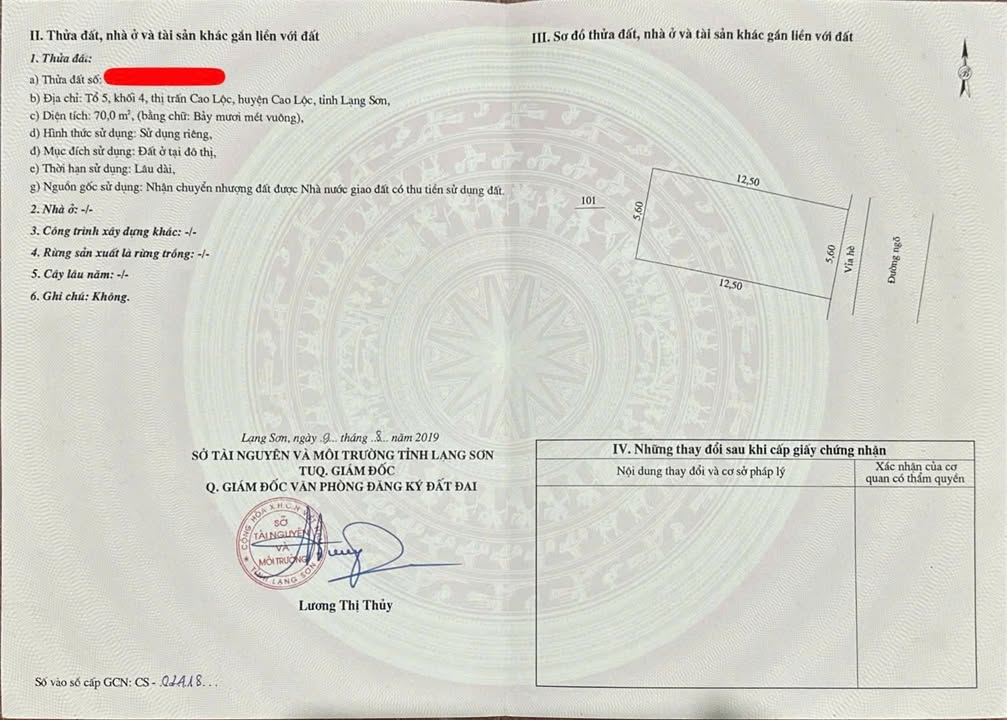 Đất thổ cư tại Thị trấn Đồng Đăng, 70m² giá 1.9 tỷ - Tặng nhà cấp 4!