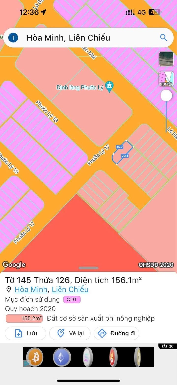 Đất Lô Góc 2 Mặt Tiền Đường Phước Lý 159m² Giá 6.111,96 Tỷ - Cơ Hội Đầu Tư Tiềm Năng!