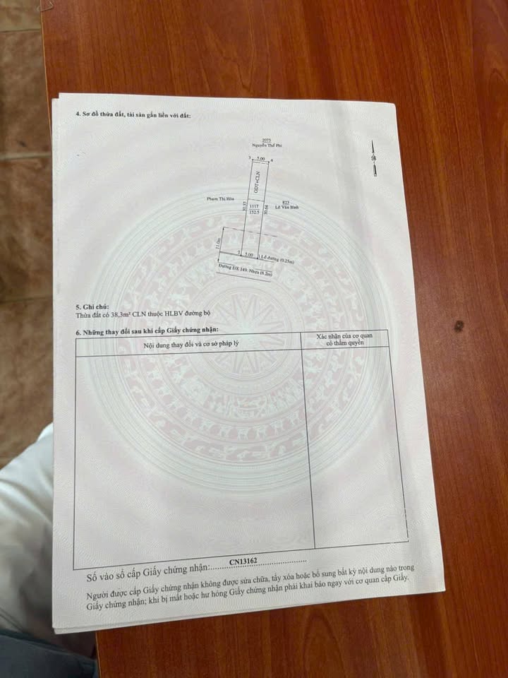 Đất mặt tiền DX149 P. Tương Bình Hiệp 152.5m² giá 2.59 tỷ - Đầu tư sinh lời ngay!