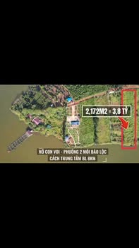 Đất nền Hồ Con Voi Bảo Lộc 2172m² giá 3.8 tỷ - Cơ hội đầu tư hiếm có!