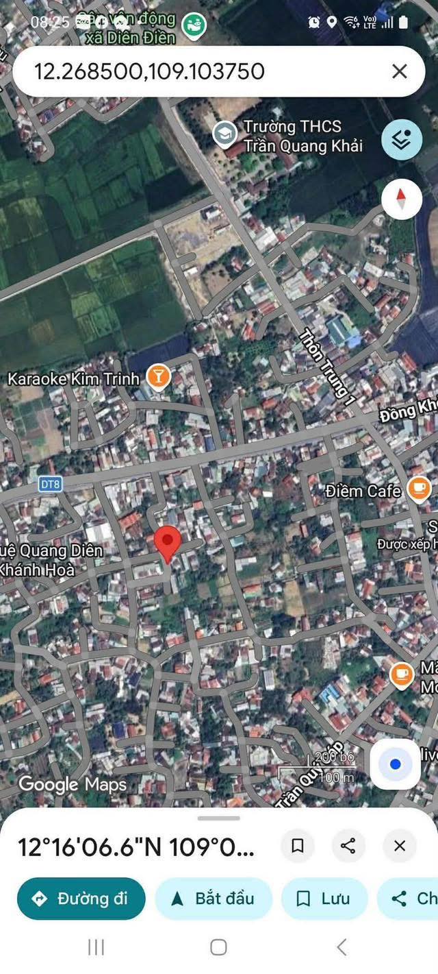 Đất thổ cư Diên Thọ 107m² giá 1.1 tỷ - Gần Đồng Khởi, 3 mặt tiền