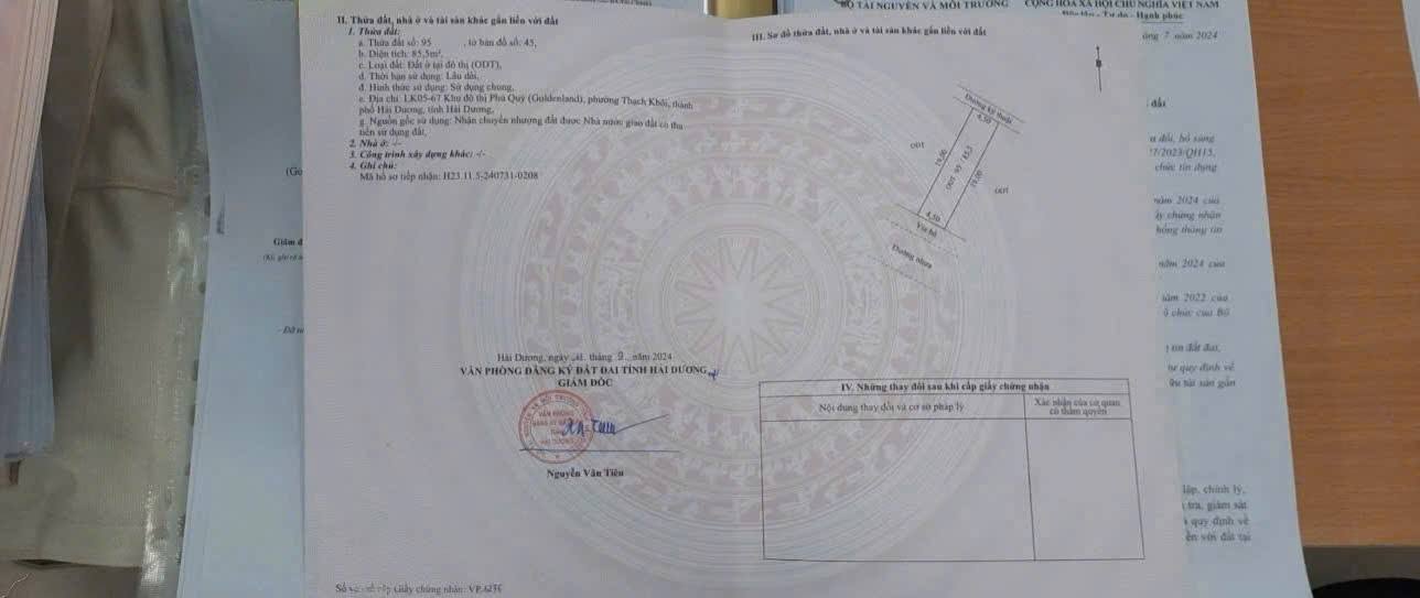 Đất nền LK05, Thị trấn Gia Lộc, 85.5m² giá 2.565 tỷ - Đầu tư sinh lời ngay!