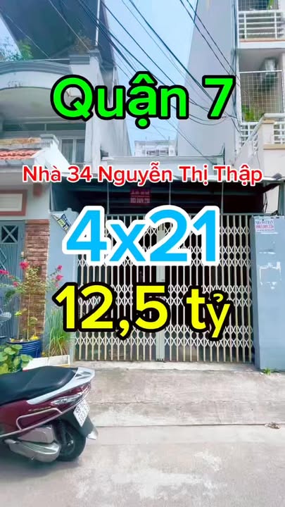 Nhà phố 34/38 Nguyễn Thị Thập, Quận 7, 80m² giá 12.5 tỷ - Sẵn sàng ở ngay!