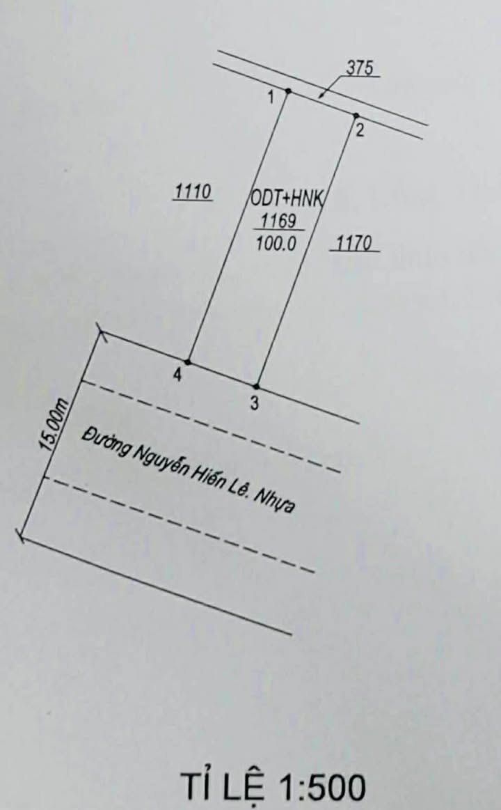 Bán nhà mặt tiền đường Nguyễn Hiến Lê, 100m² giá 1.3 tỷ - Sổ hồng chính chủ