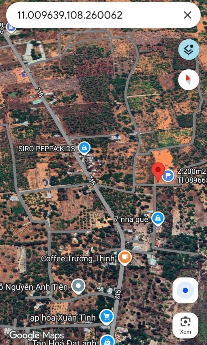 Đất nền 2 mặt tiền đường Nhựa 715, Phan Thiết 2200m² - Đầu tư sinh lời ngay!