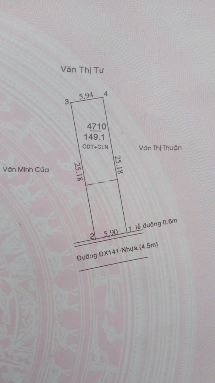 Đất thổ cư Tân An, Thủ Dầu Một 149m² giá 2.25 tỷ - Mặt tiền đường lớn